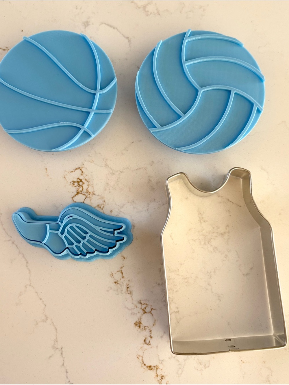 Cookie Cutter Set - Basketball, Volleyball, track & jersey